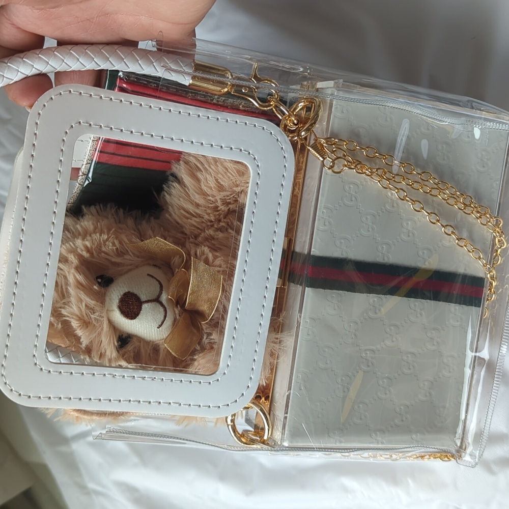 SOLD | Elegant White and Gold Women's Bag - Picture 5 of 5